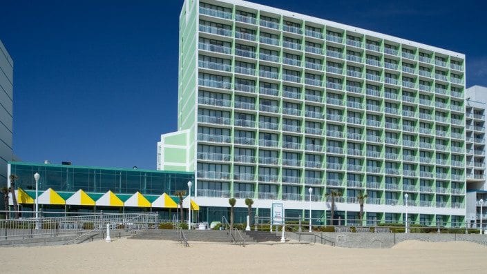 Oceanside Exterior Virginia Beach Hotel Oceanfront -Virginia Beach Hotels - oceanfront