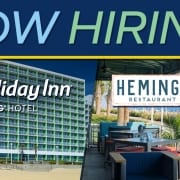 Holiday Inn Oceanside and Hemingway's Restaurant at the Virginia Beach Oceanfront are hiring for immediate openings, full time, part time and seasonal employment.