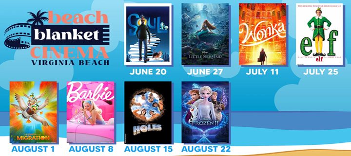 Virginia Beach event - Beach Blanket Cinema Series - family movies on the beach