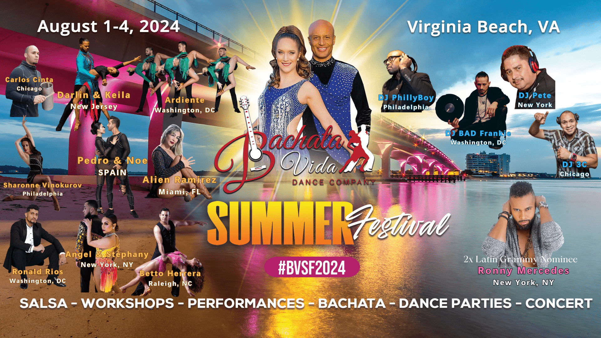 Bachata Vida Summer Festival 2024 Virginia Beach
