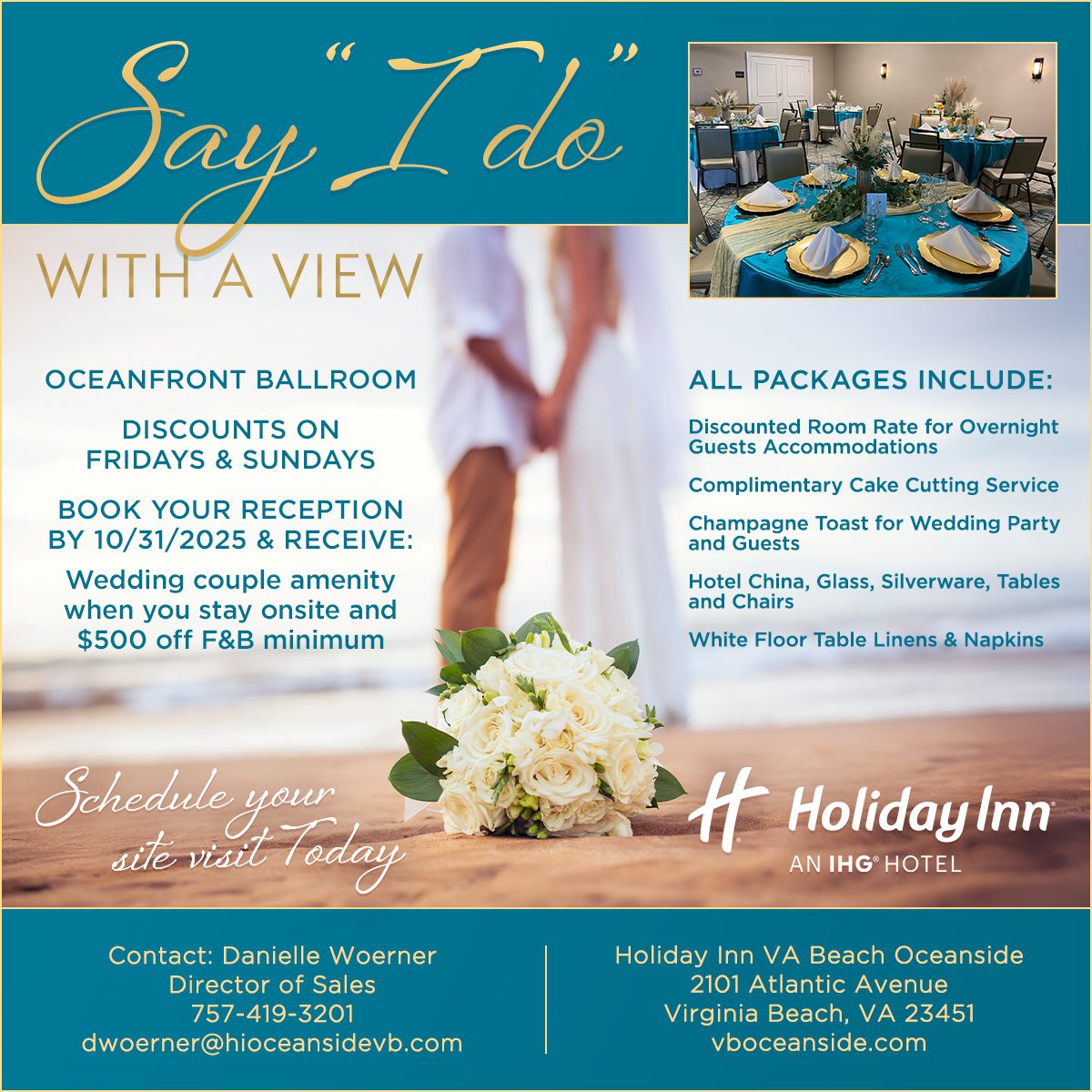 Virginia Beach Oceanfront Wedding Specials